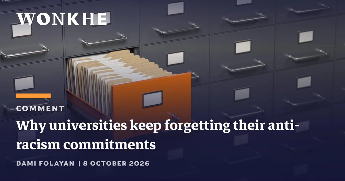 universities fail to embed anti-racism in operations